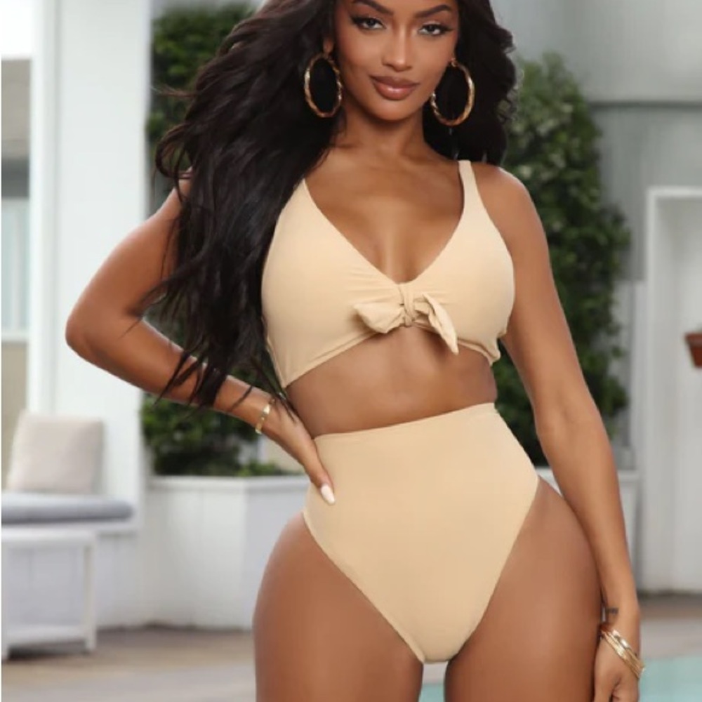 Fashion Nova Tan Bikini Set